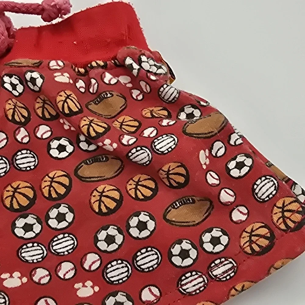 VTG Build A Bear Play‎ Ball Red Blue Athletic Shorts Teddy Clothes Outfit
